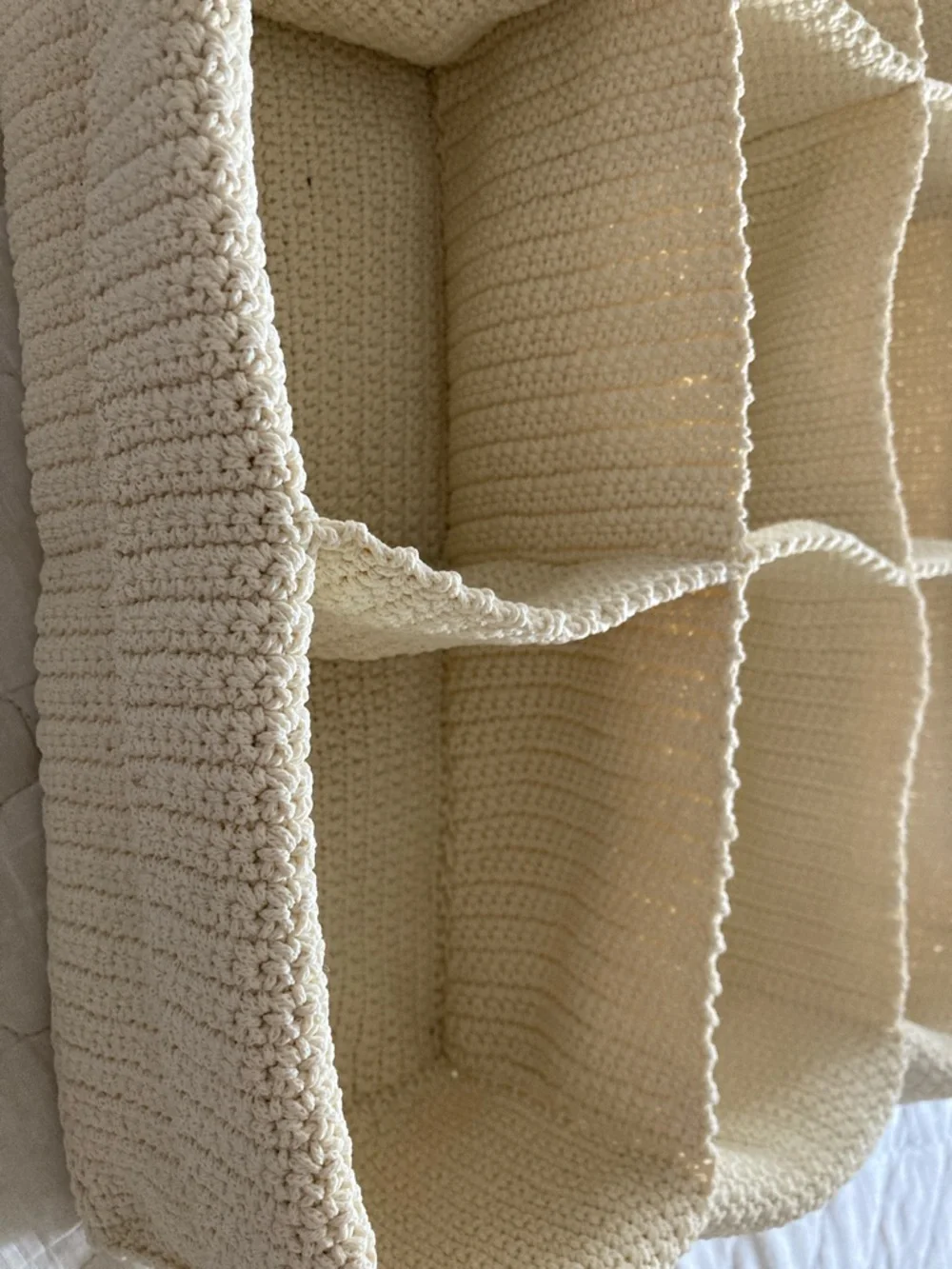 IKEA Komplement Drawer Organizer Ivory Crochet 9-Compartments Storage